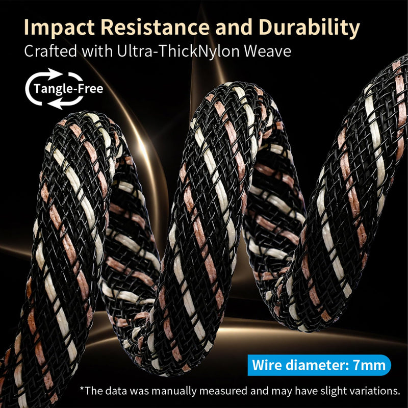 HiFi Audio Cable 6N OFC USB B to USB C 3.28ft/1m | 24K Gold-Plated Plugs, Nylon Braided, Printer Cable for Hi-Fi DAC, Amplifiers, DJ Controllers, and Audiophile Music Lovers