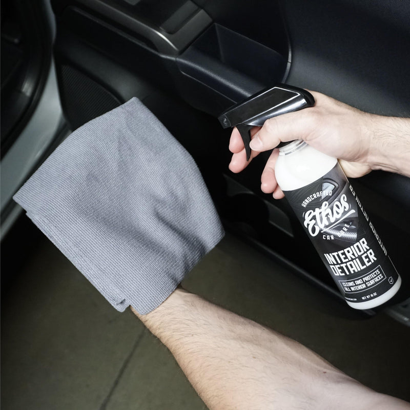 Ethos Interior Detailer Spray - Interior Car Cleaner Easily Cleans & Protects All Interior Surfaces | Non Greasy Satin Finish with UV Protection & Odor Neutralizing Agents | Coconut Scented 16 Fl Oz (Pack of 1)