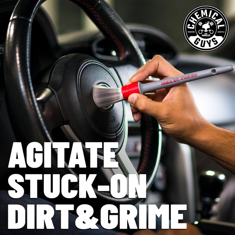 Chemical Guys ACC600 All In The Details Interior Detailing Brush Set (Great for Cars, Trucks, SUVs, RVs, & More) Interior Brushes