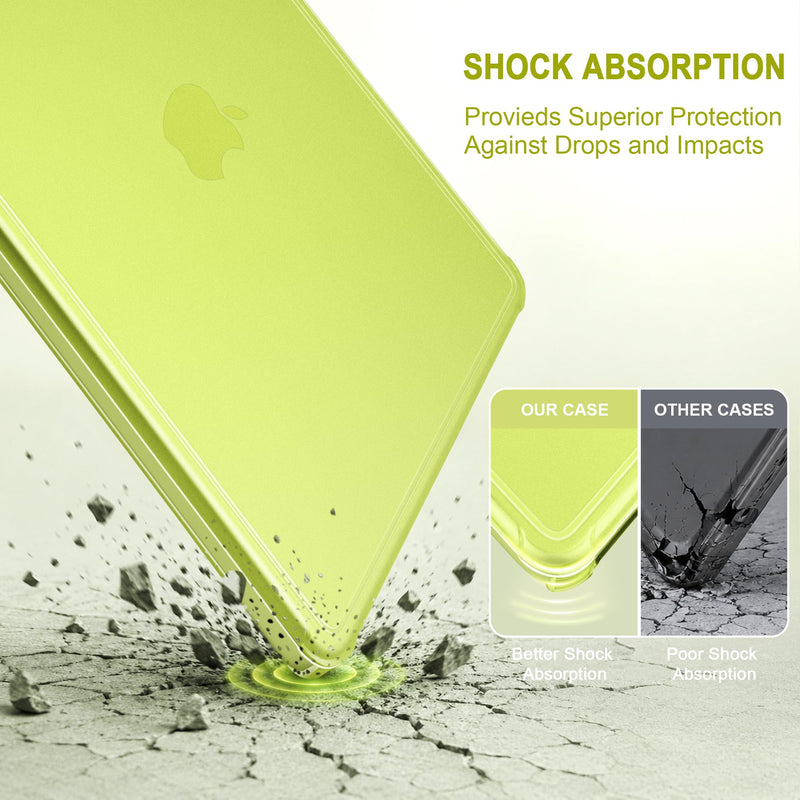 Protective Case for MacBook Neo 13 Inch 2026 A3404 | Hard Shell with Reinforced Anti-Cracking Corners, Anti-Scratch, Fingerprints Resistant | Slim Frosted Snap-On Case | Matte Citrus
