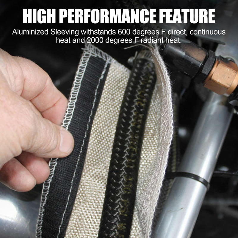Heat Shroud, 1/2" I.D. x 10FT Heat Shield Automotive 1/2"I.D.x 10FT