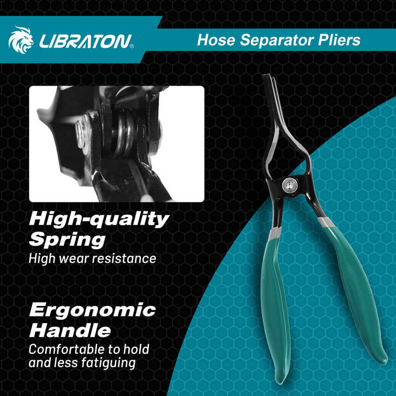 LIBRATON Hose Removal Pliers, Pipe Repairing Tool, Auto Fuel and Vacuum Line Tube Remover hose remover pliers