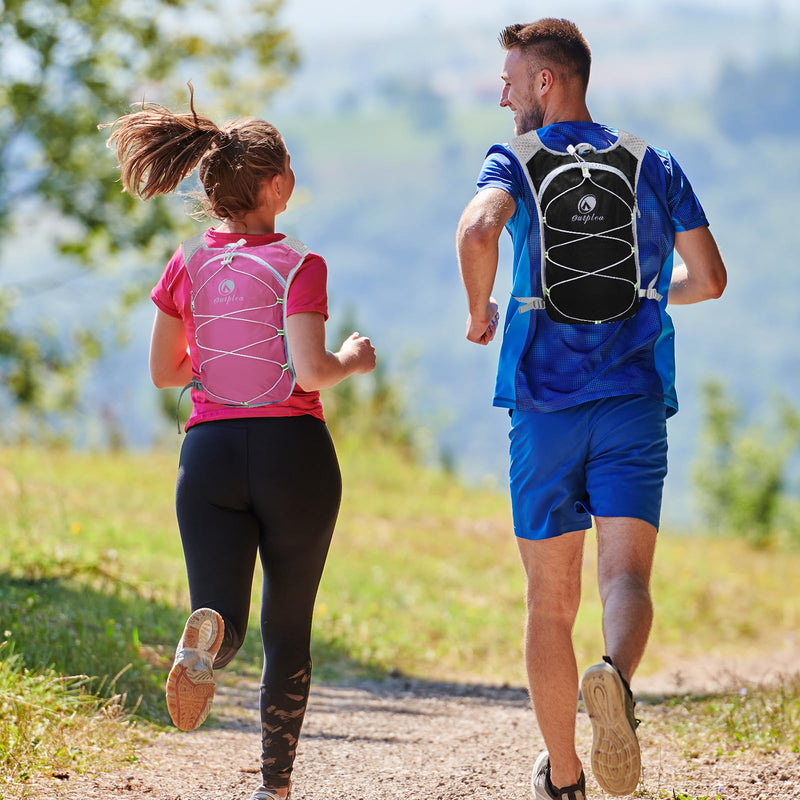 Small Lightweight Running Hydration Vest with 2L Water Bladder for Women, Lightweight Water Backpack Hydropack for Hiking Pink