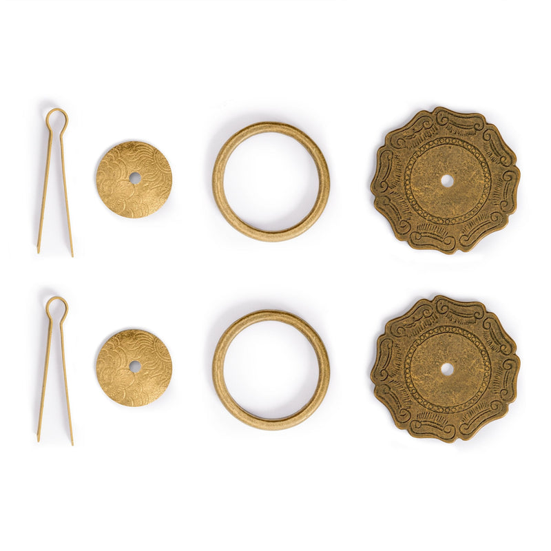 “Buddha's Scepter” Brass Pulls – Set of 2, 3.7", by Hardware Philosophy