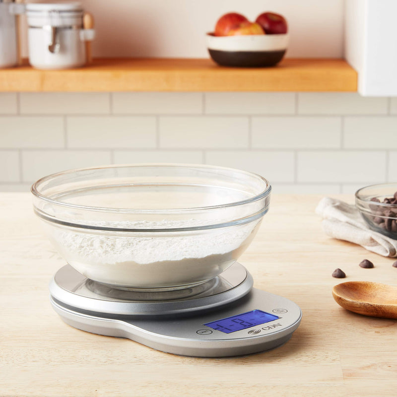 CDN ProAccurate® Digital Kitchen Scale 11 lb. Capacity, Backlit Easy-to-Read Display, Stainless Steel - Perfect for Precise Food Weighing, Baking, and Meal Prep (SD1104-S) Silver
