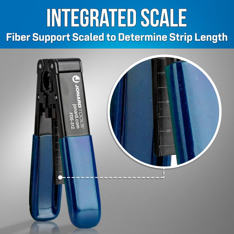 FDS-312 Fiber Optic Drop Cable Stripper for FTTH Drop Cables, 3.1 mm x 2.0 mm 3.1 x 2.0 mm