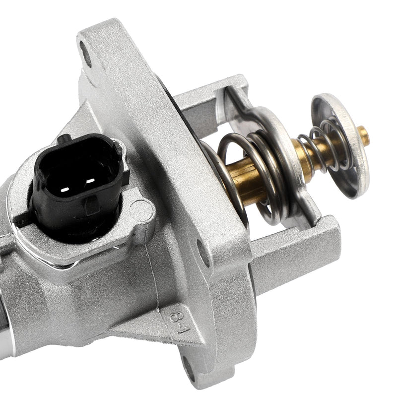 Upgrade Aluminium Thermostat Housing Assembly W/Sensors for Chevy Aveo Aveo5 2009-2011 Cruze 2011-2016 Sonic 2012-2018 Trax 2013-2018,Pontiac G3 2009-2010 - Replaces 902-821 96984104 55564891 55578419 902-821(Upgrade Aluminum)