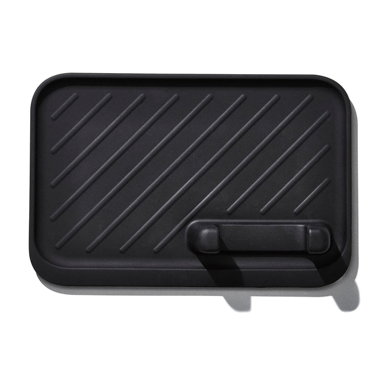 OXO Good Grips Grilling Tools, 3pc Set-Tongs, Turner Rest, Black 3pc Set - Tongs, Turner and Tool Rest