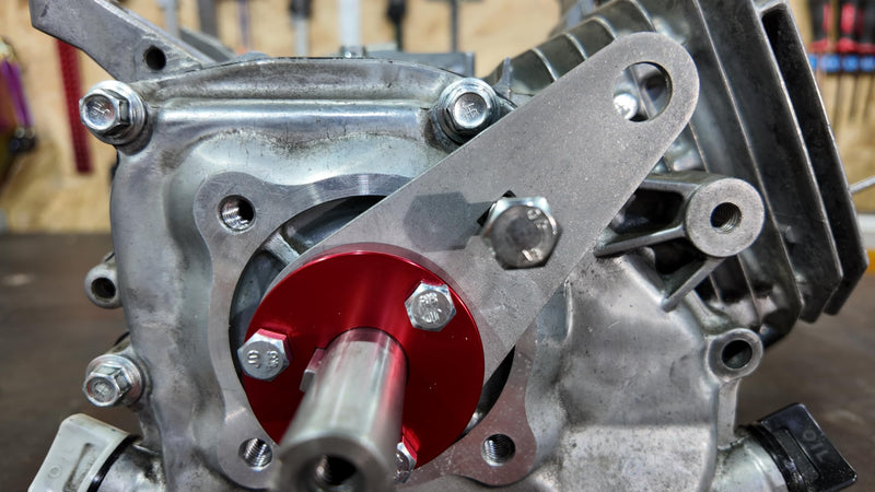3/4" Crankshaft Holder Tool for 3/4" Cranks Aluminium Red