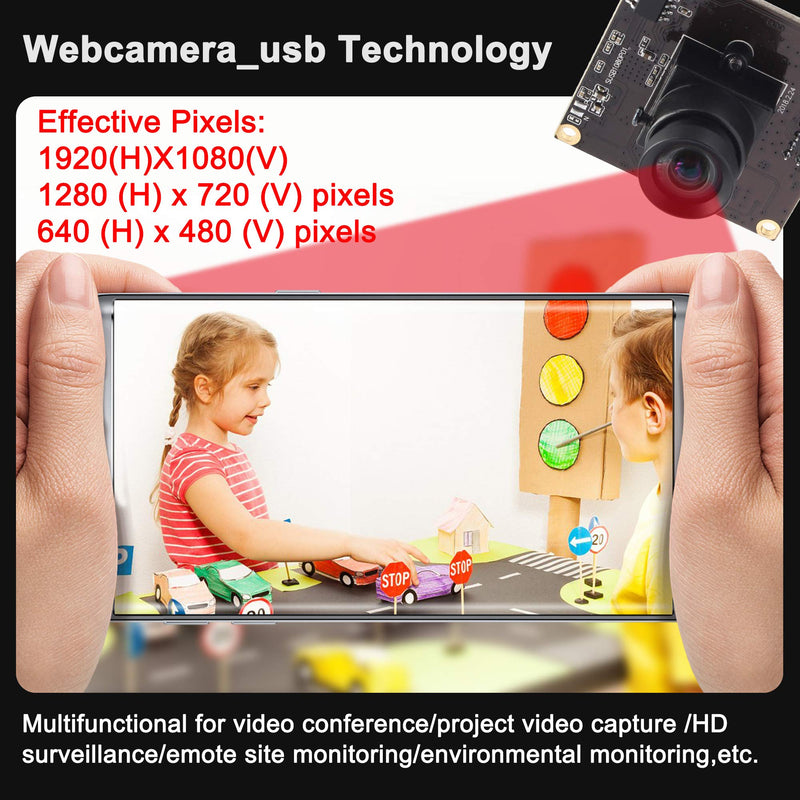 ELP USB3.0 Mini PC Camera - Low Light 1080P 50fps USB Security Camera for Computer & Laptop CC01