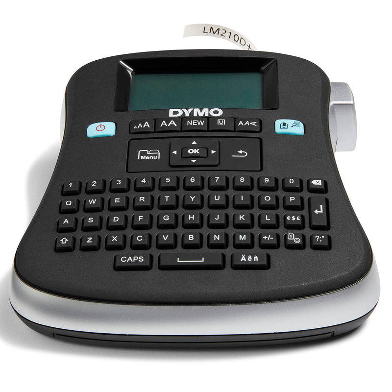 Dymo S0784440 Label Manager 210D Label Maker QWERTY Keyboard - Black/Clear LM 210D