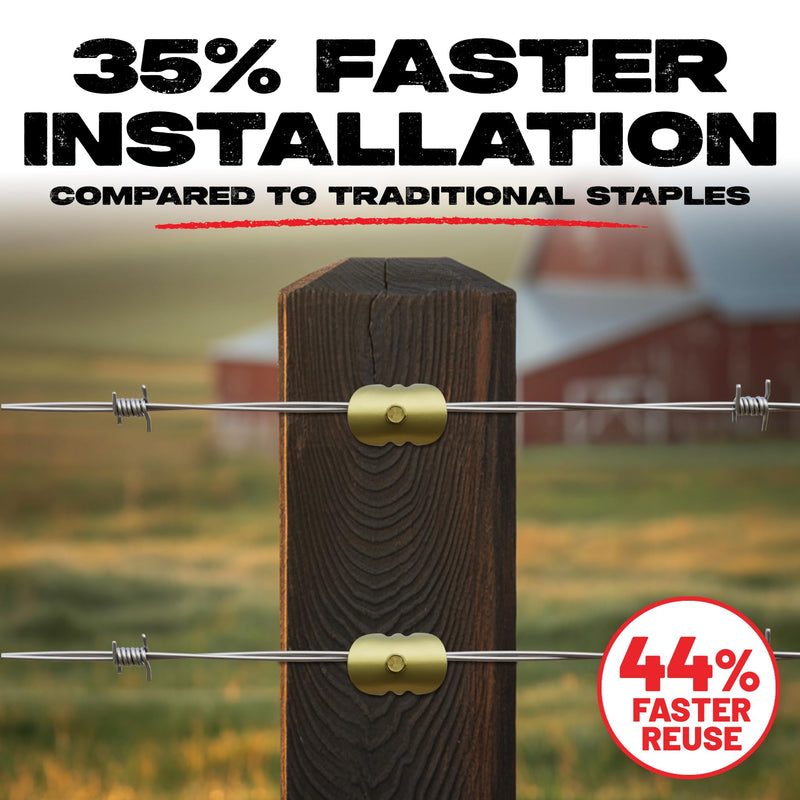 Cat's Claw Fasteners 75 Pieces 1.5" for Hardwoods | Replaces Fence Staples Installs Quickly with Power Drill - No Hammer Needed | Durable & Stronger Than Standard Fencing Staples Easy Install (75 PCS) 1.5"