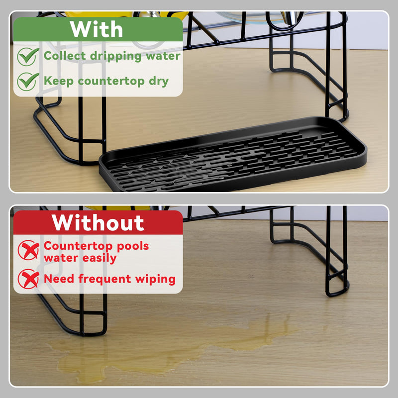 Drip Pan Compatible with Drink Dispenser, 4 Pack Silicone Tray Mat for DD&HAPP Glass Drink Dispenser