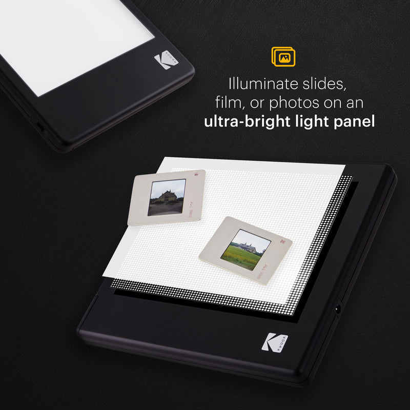 KODAK RODLLP5X4 Light Box, Tracing Light Box, Slide Viewer, White, 5"x4" | 98% Color Restoration, Slides & Negatives, USB or AAA Power, Glare-Free LED for Drawing Board & Tracing, Product Photography 5”x4”