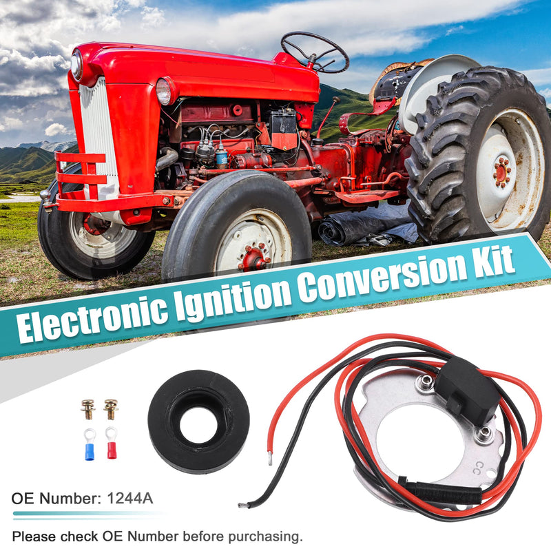 X AUTOHAUX 1244A Electronic Ignition Kit for 12 Volt Negative Ground Systems Points-to-Electronic Kit