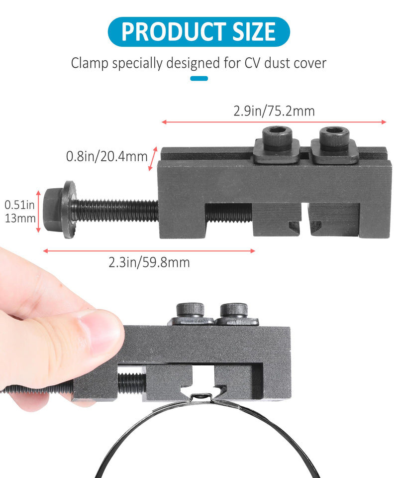 Zlirfy CV Boot Clamp Tool,CV Boot Clamp Pliers,CV Joint Boot Clamps Removal Tool,Car Accessories Drive Shaft Clamping Tool,Automotive CV Axle Boot Clamping Tool,Fits Most Car Models,OEM 09521-24010