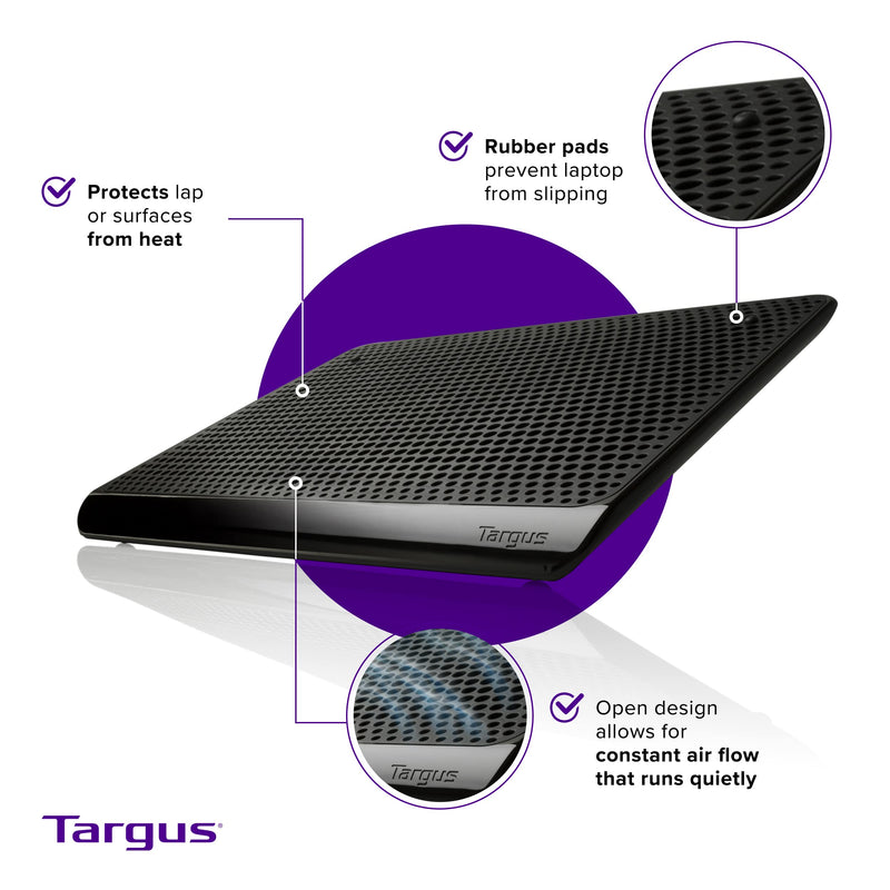 Targus Chill Mat for up to 16-Inch Laptop, Black (PA248U5)