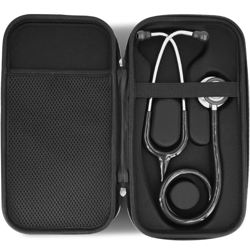 Hard Stethoscope Case for 3M Littmann Classic III & Cardiology IV Monitoring Stethoscope, Travel Storage case for Lightweight II S.E., for 2450/5620/5870/6200 & for MDF etc, Compact & Portable
