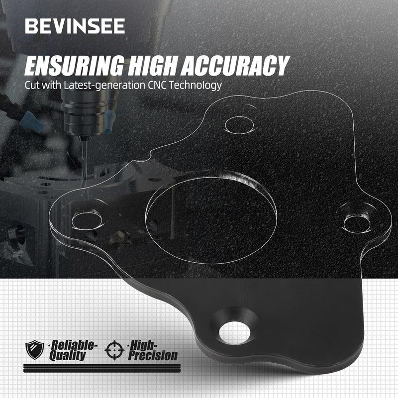 Bevinsee Camshaft Retainer Plate Gasket Kit - for LS Series Engines Gen III IV - for GM 5.3L 6.0L 6.2L 4.8 LS3 LS1 LS2 LS6 LS7 LS8 - Compatible with Chevrolet Corvette Cam 1997-2013 - Replace12589016