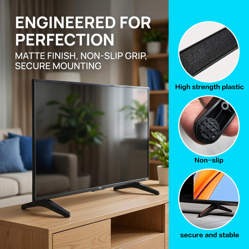 Replacement TV Stand for Roku 28-43" TCL/Onn, Anti-Slip | TV Stand Legs Universal Replacement TV Feet Durable & Easy to Install for TCL Roku TV Legs Fit for 28-44inch