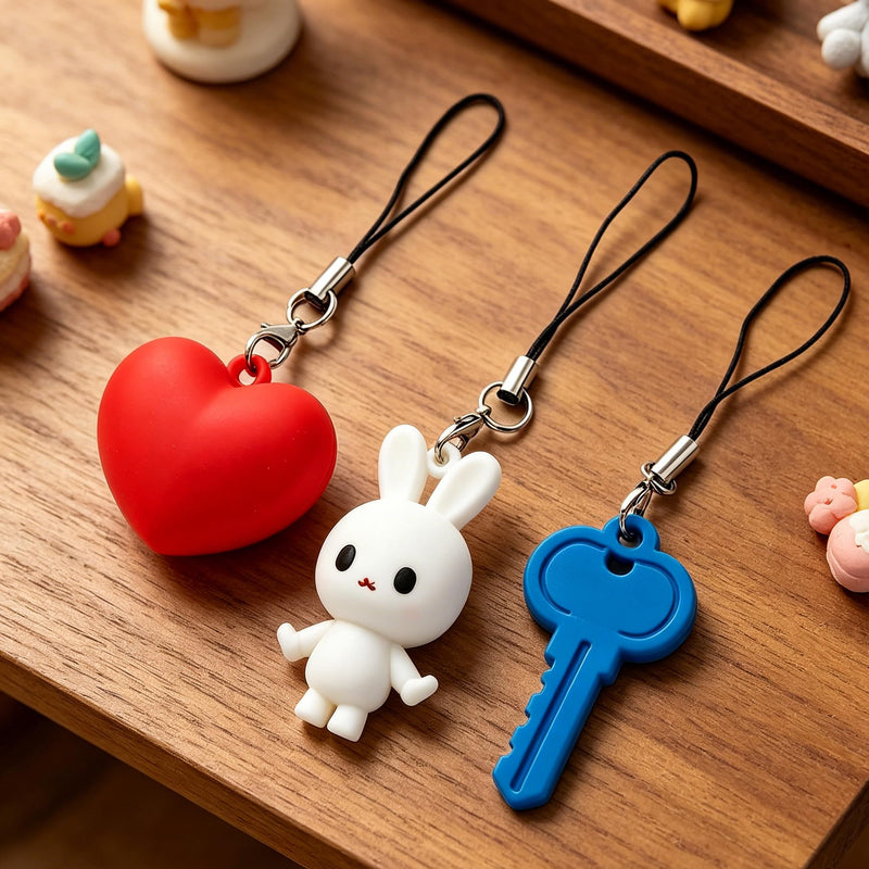 10 Pcs Phone Charms Strap, Lanyard Straps with Lobster Clasps, String for Keychains, USB Drives & DIY Jewelry Black 20
