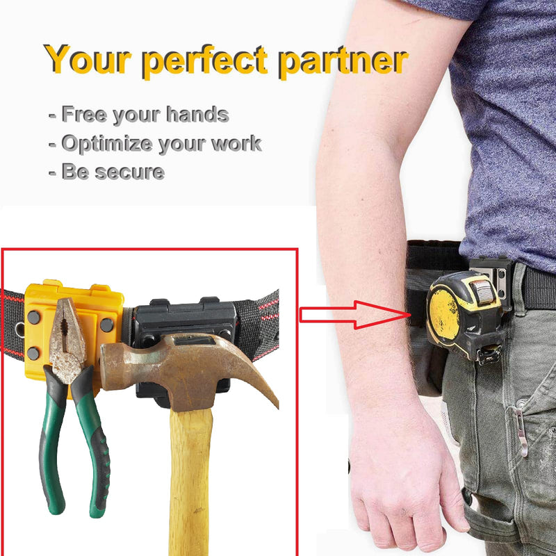 Magnet Tool Belt Clip,Magnetic Tools Holster for Tool Belt Clip on，Magnetic Tool Holder,Magnetic Tool Holder Clip on. yellow