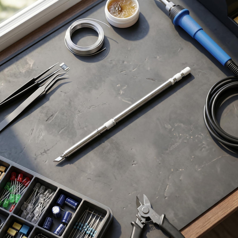  [AUSTRALIA] - YWBL-WH Soldering Iron Tips T12-KU Replaceable Iron Tool, T12 Soldering Hardware Tool, Soldering Iron Hair Hot Solder Tip | Fast Heating Red Copper Core, Anti-Corrosion Electroplated, Precise Heat Conduction for PCB Rework, Electronics Repair