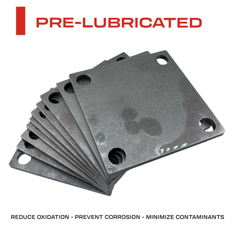 4x4" Weldable Square Metal Baseplate 4 Inch Thick Steel Plate - Laser Cut A36 Steel - 3/16" (4.5mm) Thick - Heavy Duty - Premium Square Plate - 10 Pieces