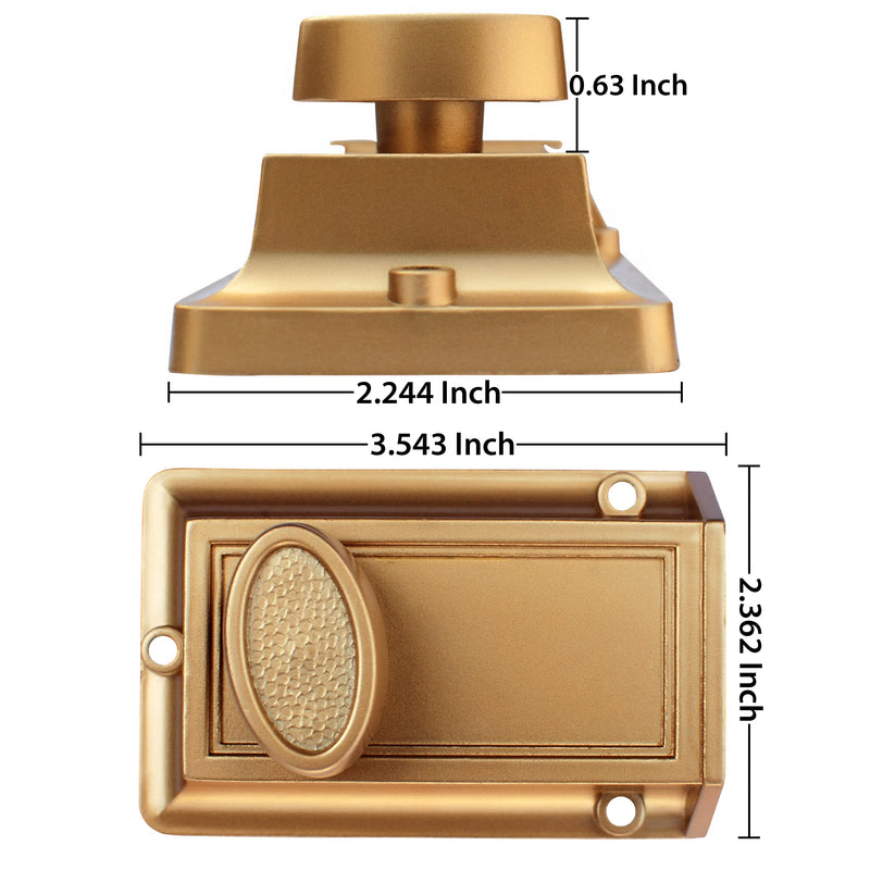 NU-Set Lock | Night Safety Deadbolt Lock | 5 Pin Keyed Cylinder for Added Door Security | Home Improvement & Door Hardware (Bronze) Bronze Single pack