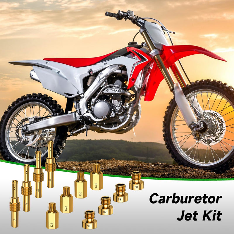 40PCS Carburetor Main Jet Slow Pilot Jet Kit Compatible with Keihin PE PWK CVK OKO KOSO Polini Carb Dirt Bike ATV Quad 4 Wheeler Go Kart, Include 30PCS Main Jet and 10PCS Pilot Jet Accessories