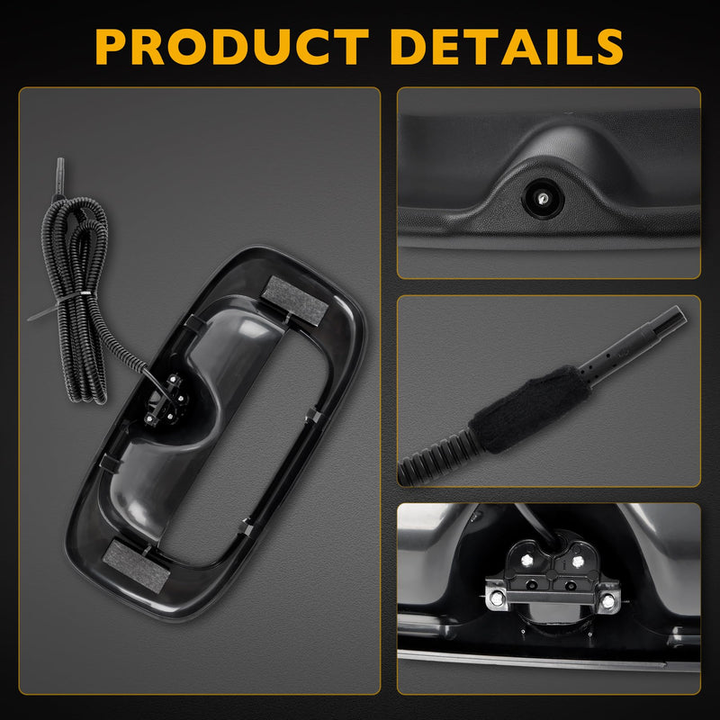 Tailgate Handle with Backup Camera, Pickups Reverse Rear View Backup Camera, Compatible with 1999-2007 Chevy Silverado GMC Sierra 1500 2500 3500, Replaces#15997911 15228539 Tailgate Backup Camera