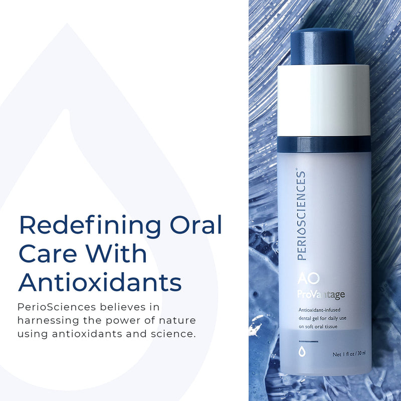 PerioSciences AO ProVantage Dental Gel with Antioxidants – Oral Gum Gel – Oral Care to Maintain Gum Health, 1 fl. Oz / 30ml 1 Fl Oz (Pack of 1)