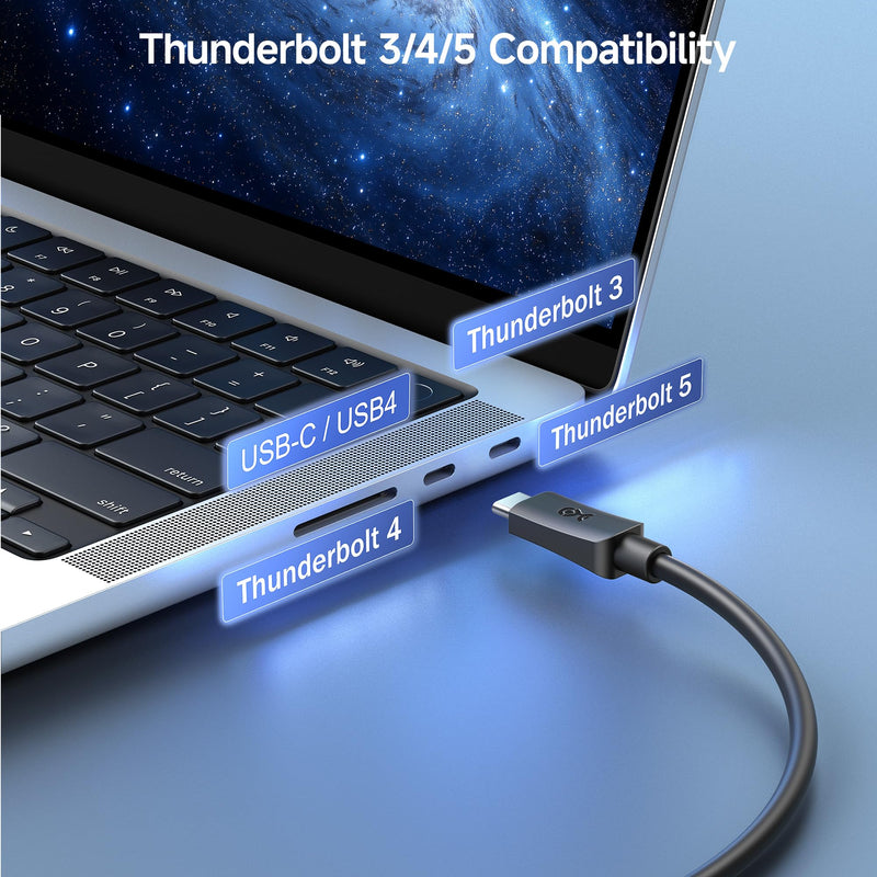 Cable Matters 2-Pack, 20Gbps USB C to USB C Monitor Cable - 6ft / 1.8m, Supports Up to [8K@30Hz/4K@120Hz Video, 240W Charging, 20Gbps Data Transfer], USBC Video Cable, Works with CarPlay, Android Auto