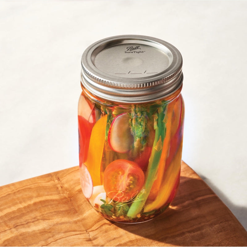 Ball Regular Mouth Lids for Glass Mason Jars, Used for Canning, Pickling, Juice, Jam, Jelly 12-Count, Pack of 8 (96-Lids Total) 12 Count (Pack of 8)