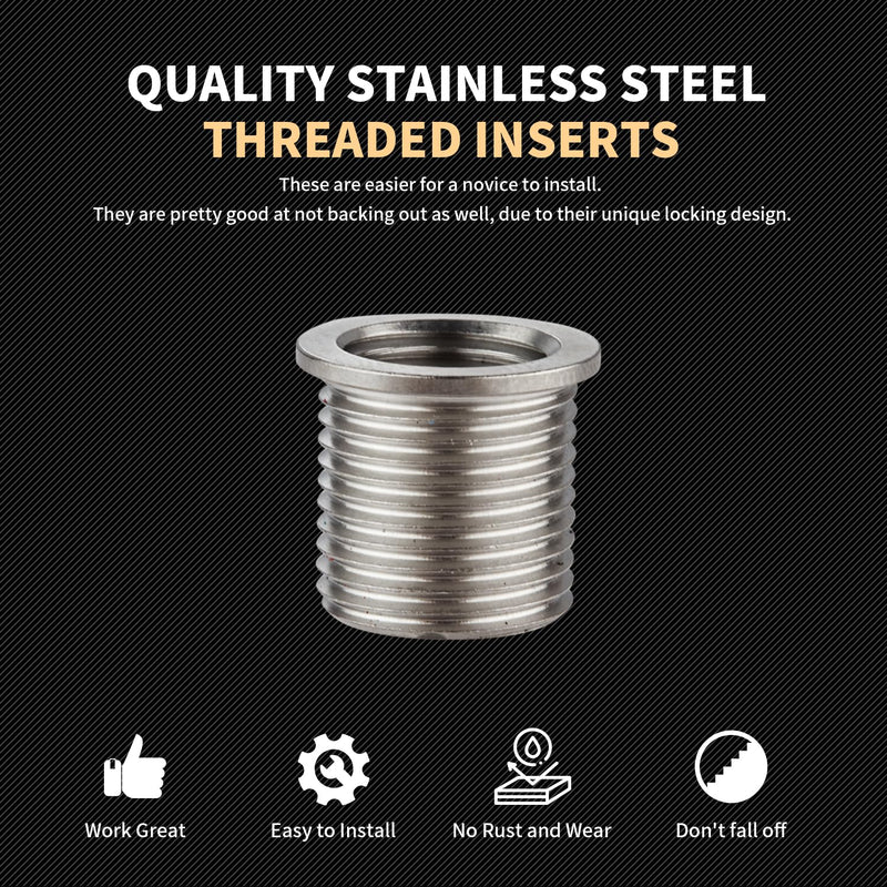 Thread Repair Inserts 7/16-14X0.600 INCH Insert Qty 10 Stainless Steel