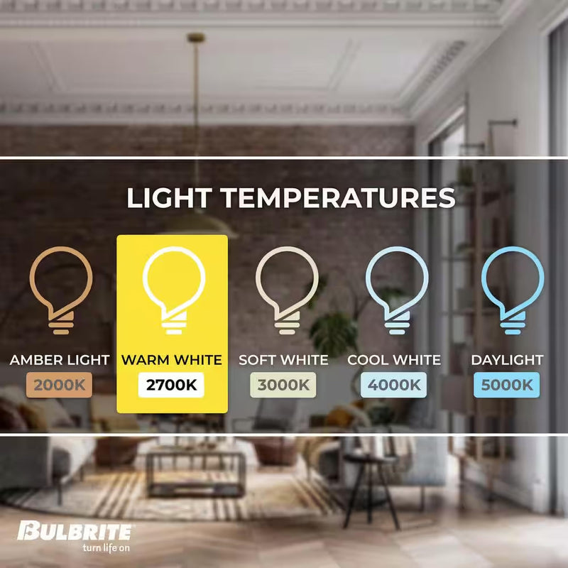 Bulbrite KX40/E12 40W KX-2000 Krypton/Xenon T3 Clear Bulb, Candelabra Base (Clear 2 Pack) Halogen