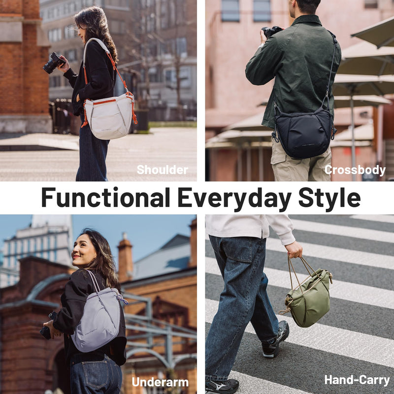 PGYTECH OneGo Rope Strap Camera Bag – Compact Camera Bag Camera Sling Bag | Mist Multifunctional Shoulder Bag for Urban Photographers Compatible with Sony/Canon/Nikon/Mirrorless Cameras/Pocket4