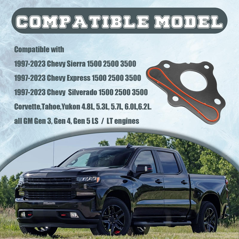 Camshaft Retainer Plate Gasket & Bolt Kit Compatible with Chevy Gen III V IV Engines LSX LS1 LT1 L83 L86 L87 LS2 LS3 Corvette Tahoe Replaces 12589016 MF127 73115