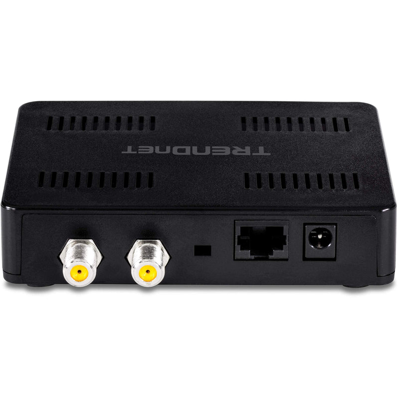TRENDnet Ethernet Over Coax Adapter, Backward Compatible with MoCA 2.0, Gigabit LAN Port, Supports Net Throughput Up to 1Gbps, Supports Up to 16 Nodes On One Network, Black, TMO-311C Single Adapter