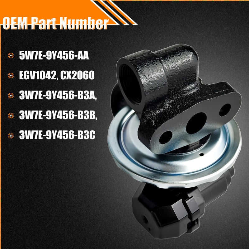EGR Valve EGV1042 Fits for 2003-2011 Crown Victoria, for 2003-2011 Lincoln Town Car, for 2003-2011 Grand Marquis, EGR Valve Exhaust Gas Recirculation Valves Replace OE 3W7E-9Y456-B3A