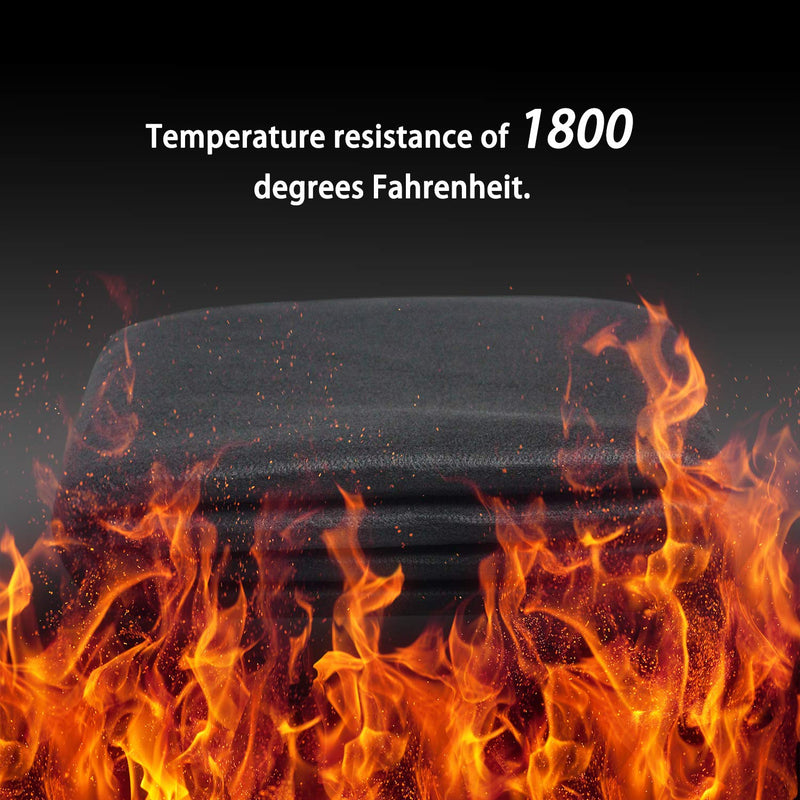 High Temp 12"X12"X1/4'' 6MM thickness Felt Carbon Fiber Welding Blankets Black (12 x 12 inches) 12"X12"X1/4‘’