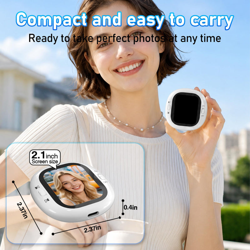 Mini Magnetic Vlog Selfie Monitor Screen for iPhone with Remote, Back Camera Monitor with Screen Mirroring, HD Phone Monitor Screen for Vlogging, Live Streaming, Content Creation R1021