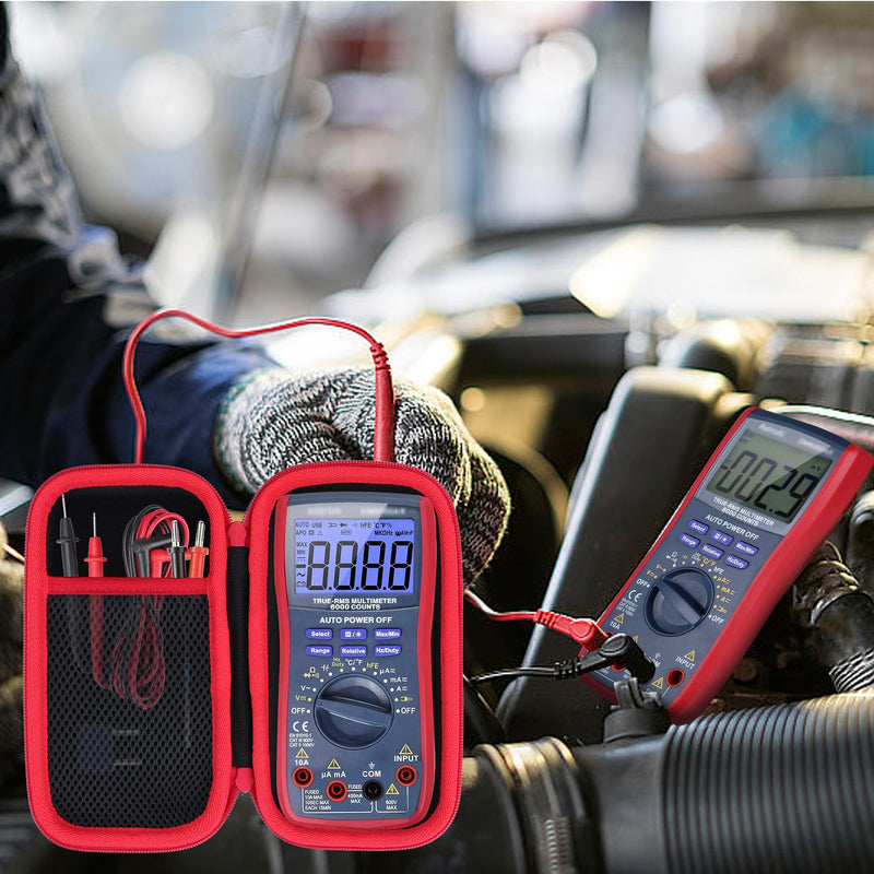 Lebakort Hard Case Compatible with AstroAI Digital Multimeter Analyzer TRMS 6000 Counts Volt Meter Ohmmeter Auto-Ranging Tester for TRMS 6000 Counts Meter