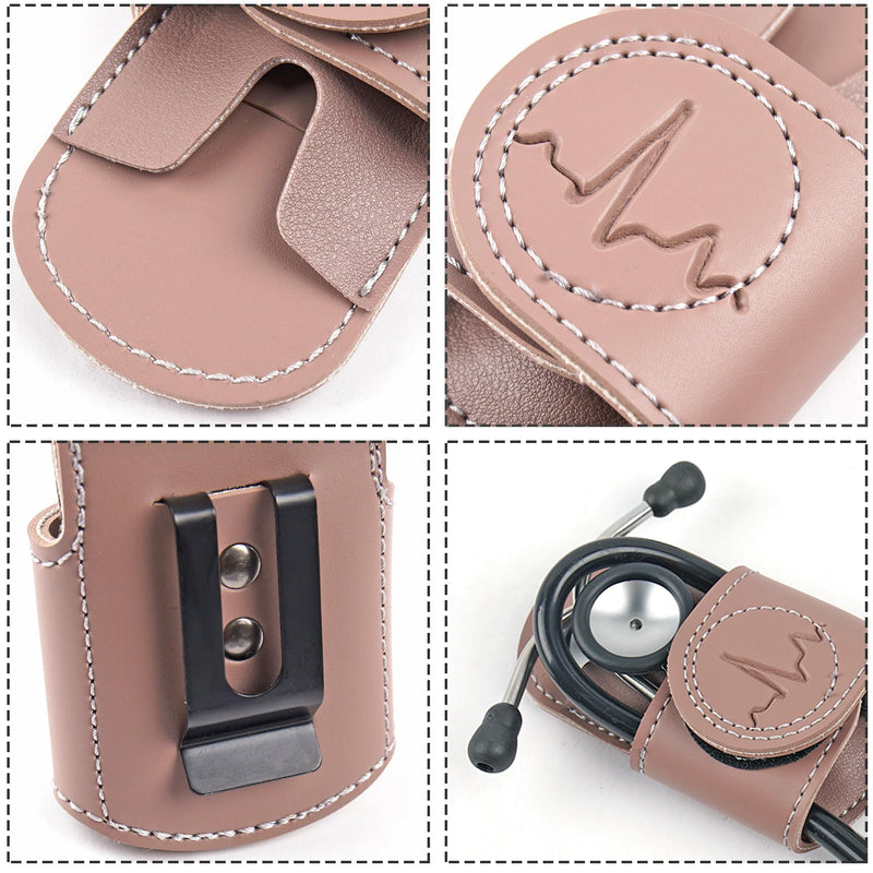 Stethoscope Holder Hip Clip.Night Shift Nurse Essentials Organizer,3M Littmann Stethoscope Belt Clip for Scrubs, Nursing Tools Holster Case,Teaching Stethoscope Holder &Accessories(1-Rose) 1-Rose 1 Pack