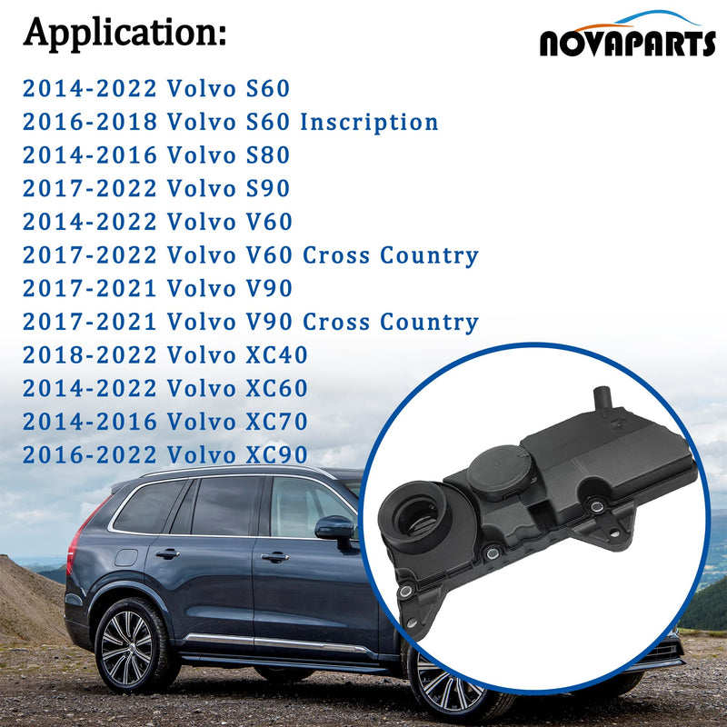 32140004 PCV Valve Oil Trap w/Gasket for 2014-2021 Volvo XC90 XC60 S60 S80 S90 V60 V90 XC40 XC70 2.0L 4 Cylinder 32242753 31430923 31670210 31316184