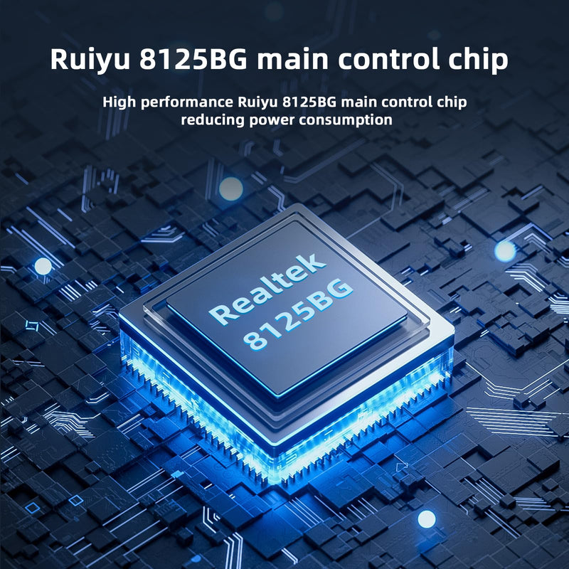 Single Port 2.5gb Gigabit Network Card with Realtek RTL8125BG RJ45 Port LAN NIC Card, PCI Express 2500Mbps Ethernet Server Adapter PCIe 2.0 x1 Support Windows Server/Linu