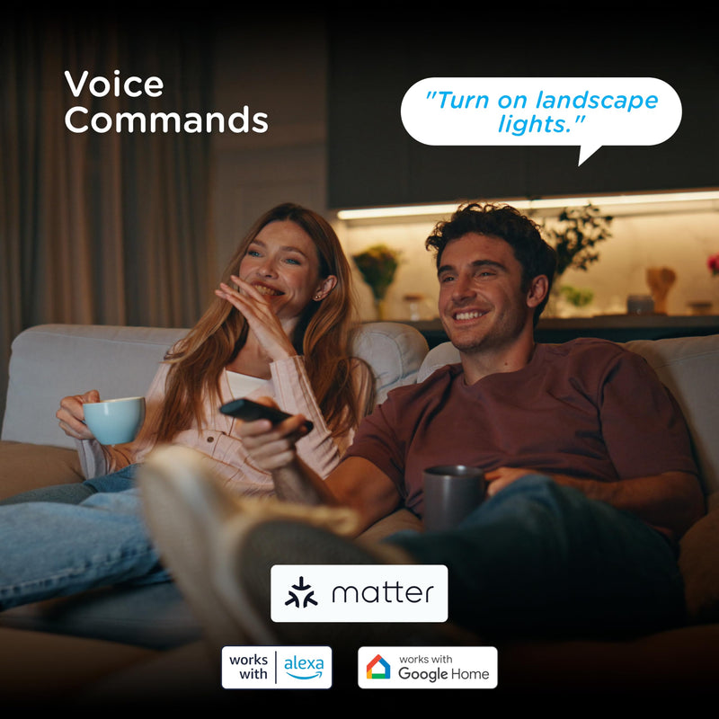Enbrighten Vibe Outdoor Dual‑Outlet Wi‑Fi Matter Smart Plug, 2.4GHz, No Hub Required, Compatible with Alexa, Google Assistant and Apple HomeKit, Dual Grounded Plug‑in Outlets, 81912-TS1 Outdoor Dual-Outlet