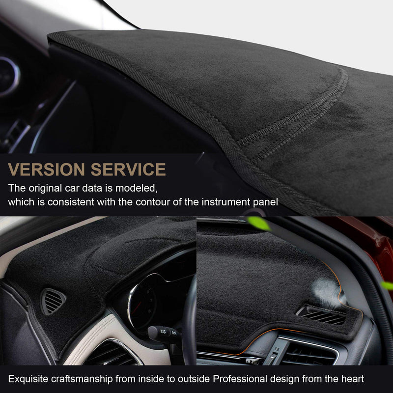 SPEEDWOW Dashboard Dash Board Cover Mat Carpet Compatible with Dodge Ram 1500 2002-2005, Compatible with Dodge Ram 2500/3500 2003-2005 Fit for 2002-2005 Dodge Ram