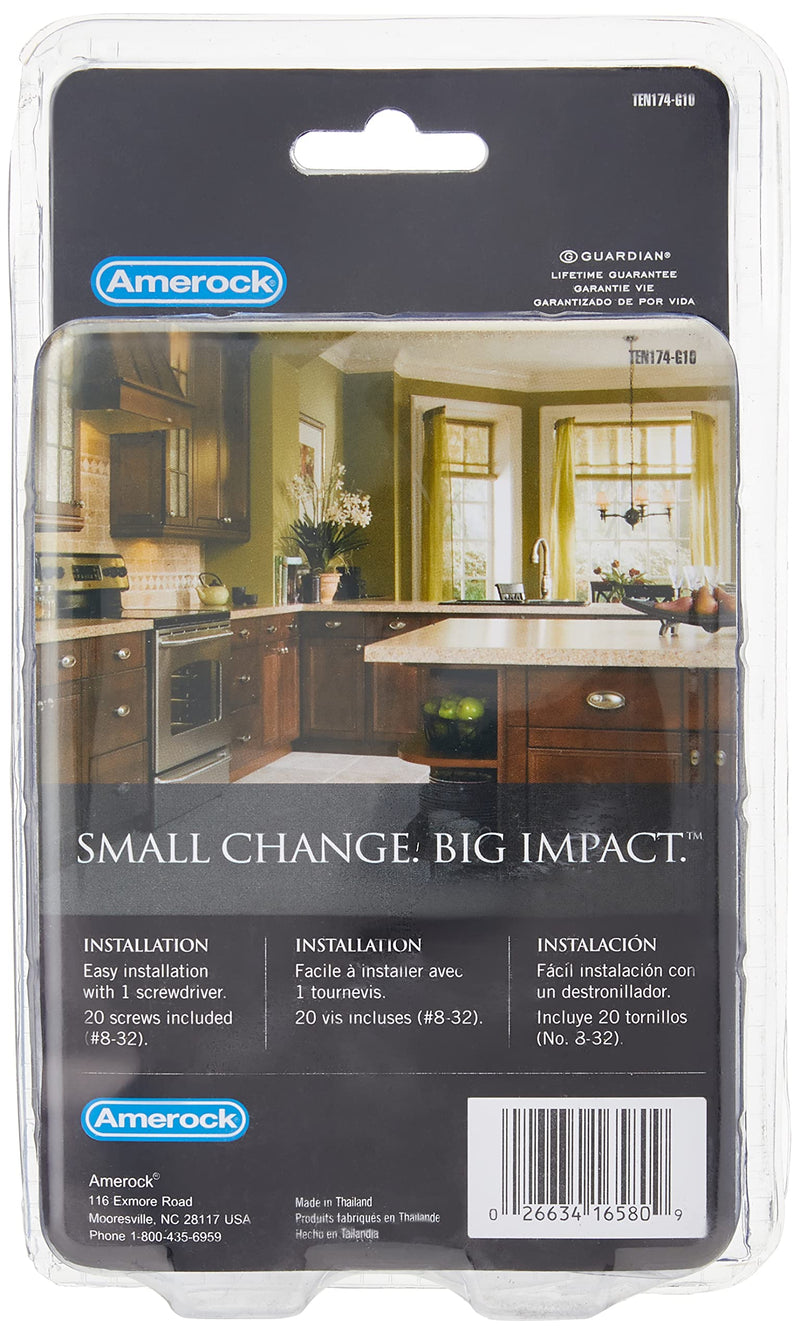 Amerock | Cabinet Pull | Satin Nickel | 3 inch (76 mm) Center-to-Center | Everyday Heritage | 10 Pack | Drawer Pull | Drawer Handle | Cabinet Hardware