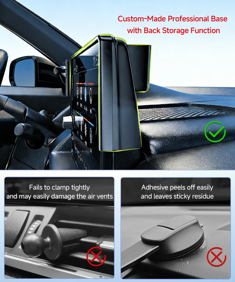 Qi2.2 25W Wireless Charger Car Phone Mount for Audi Q5/SQ5/A5/S5 2021-2025 | A5/S5/RS5/A4/A4 Allroad/S4 2020-2025, 10.1" Screen Magsafe Accessories Fast Charging Magnetic Cell Phone Holder, GPS Bracket